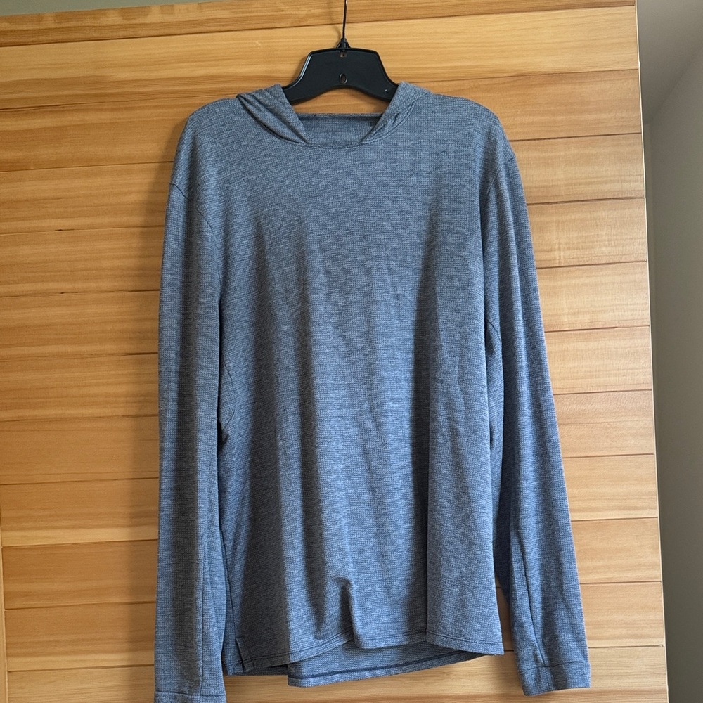 lululemon athletica Heather Gray Lightweight Hooded Long-Sleeve